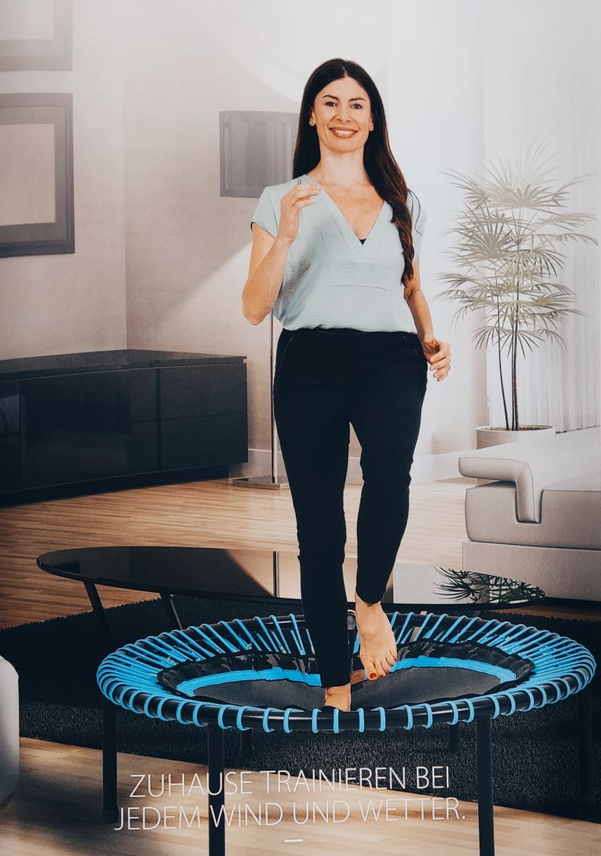 Trampolino Fitness Bellicon GO Premium - Con Gambe A Vite - Anelli A Corda Brevettati - Made In Germany